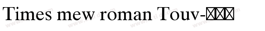 Times mew roman Touv字体转换